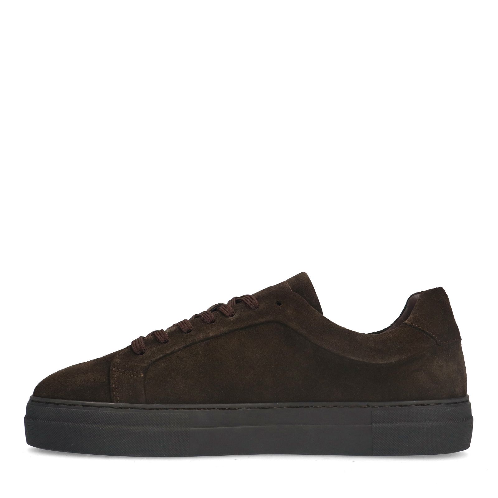 Donker bruine suède sneakers