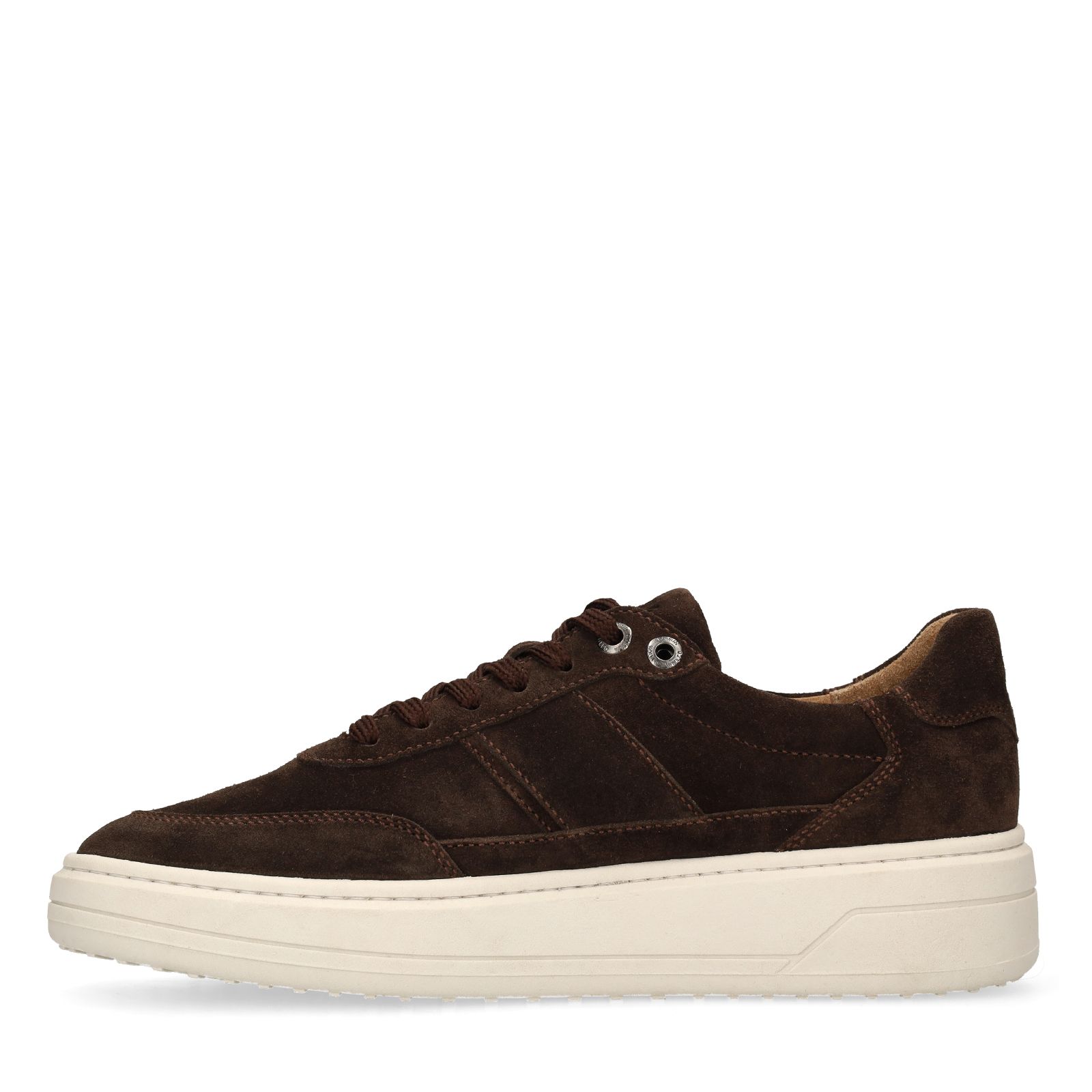 Braune Veloursleder-Sneaker