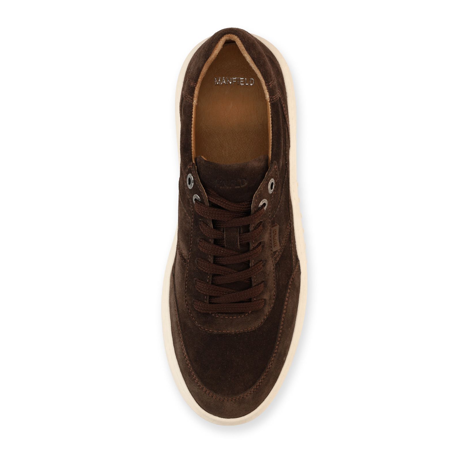 Bruine suède sneakers