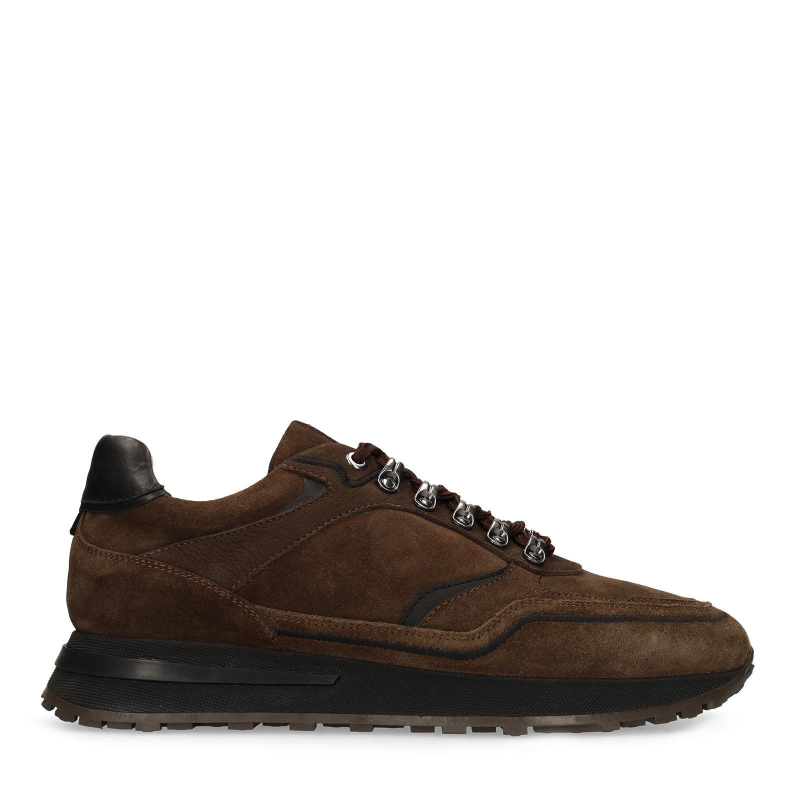 Braune Veloursleder-Sneaker