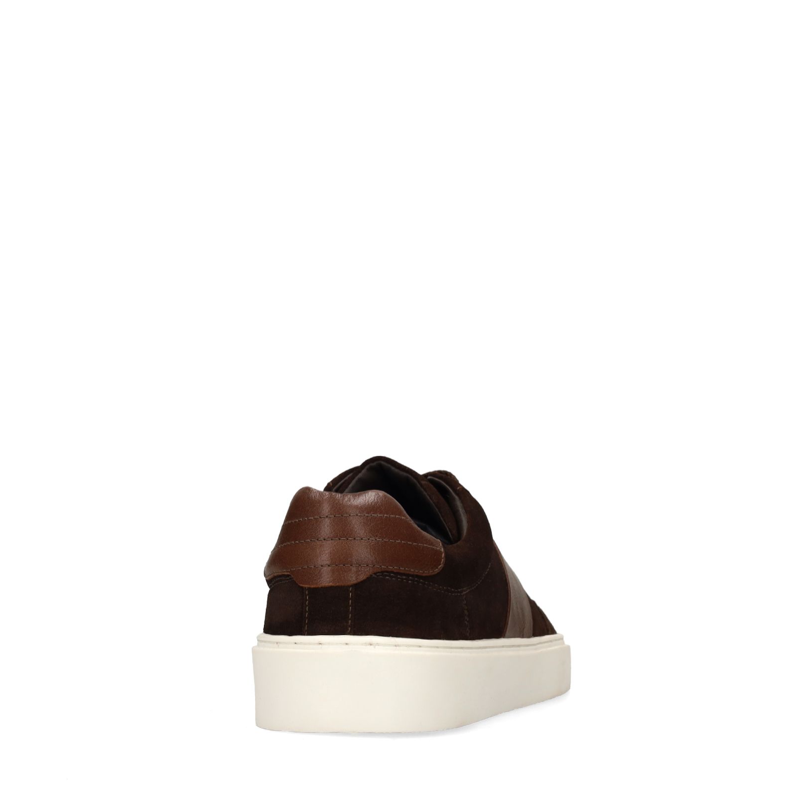 Donkerbruine suède sneakers