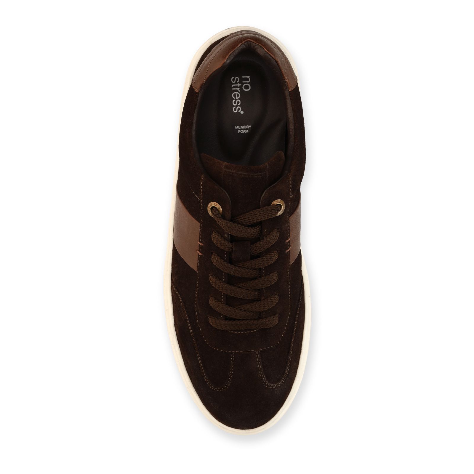 Donkerbruine suède sneakers