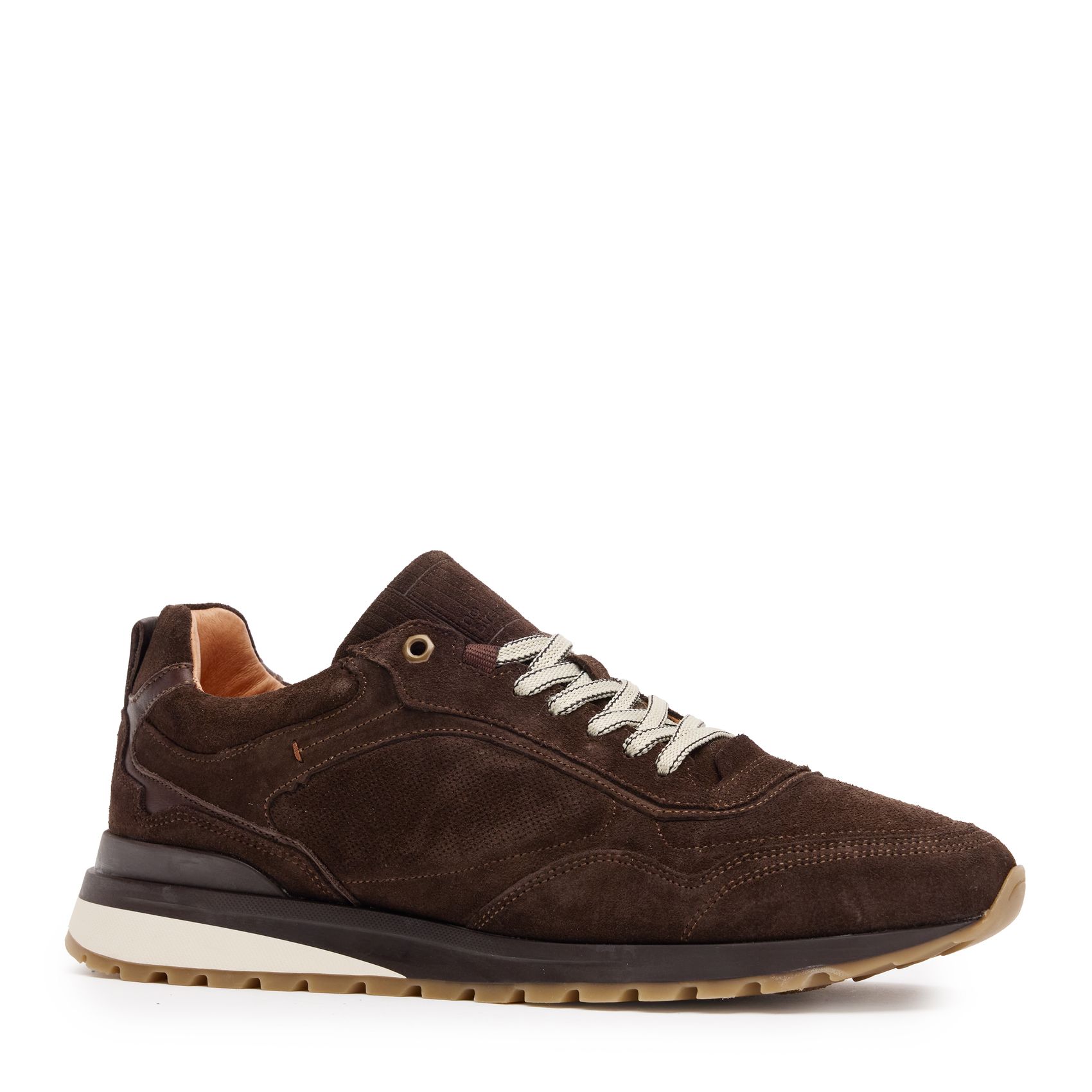 Bruine suède sneakers