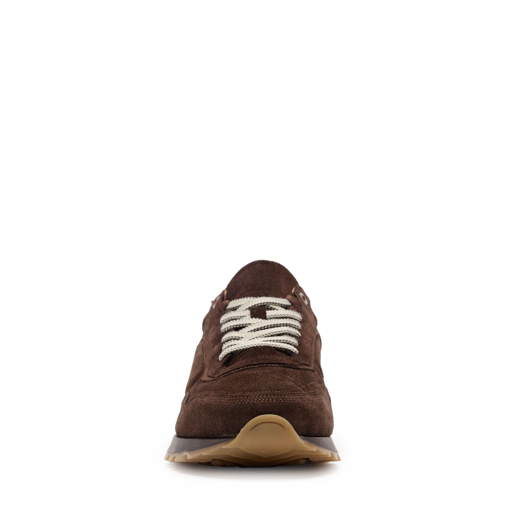 Bruine suède sneakers