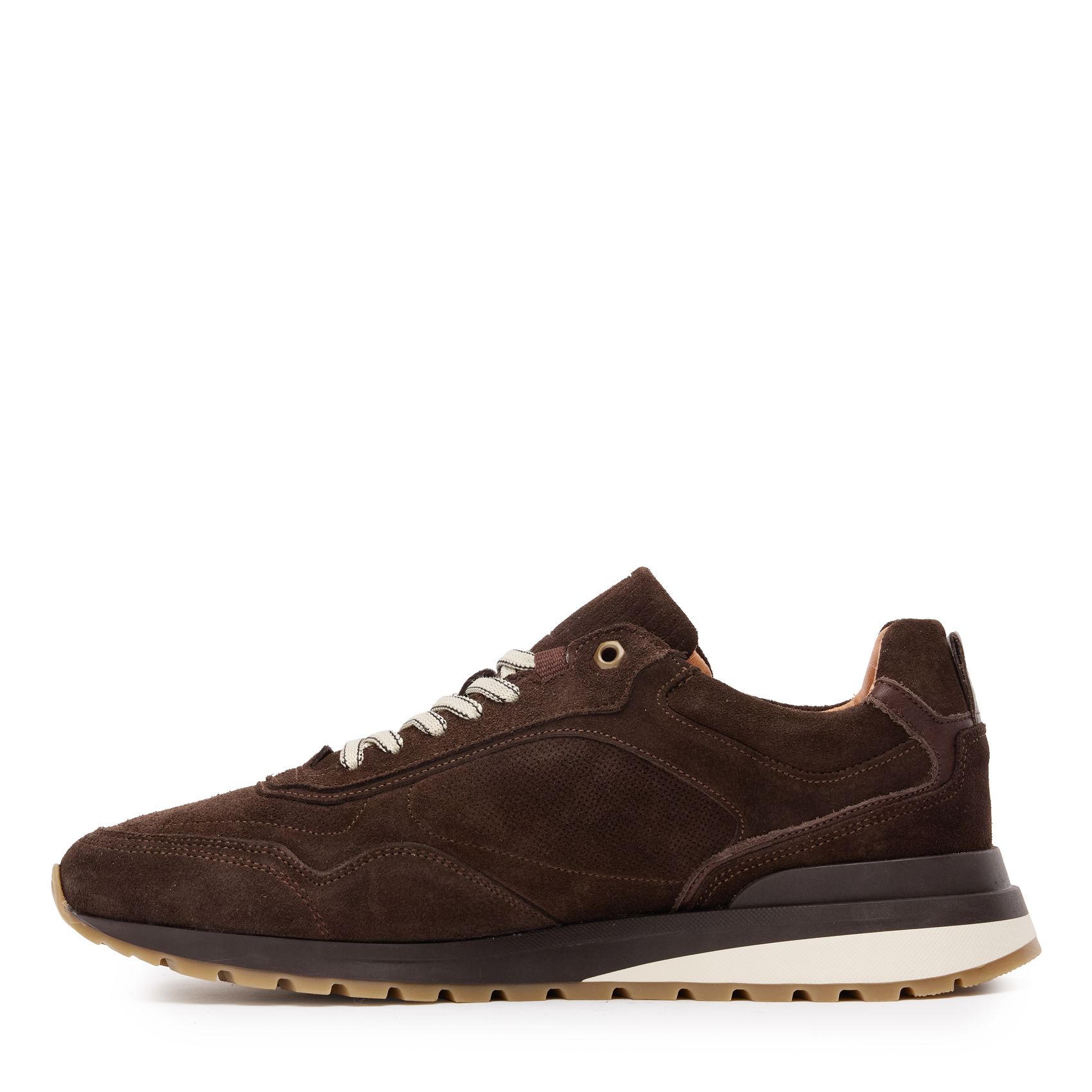 Bruine suède sneakers