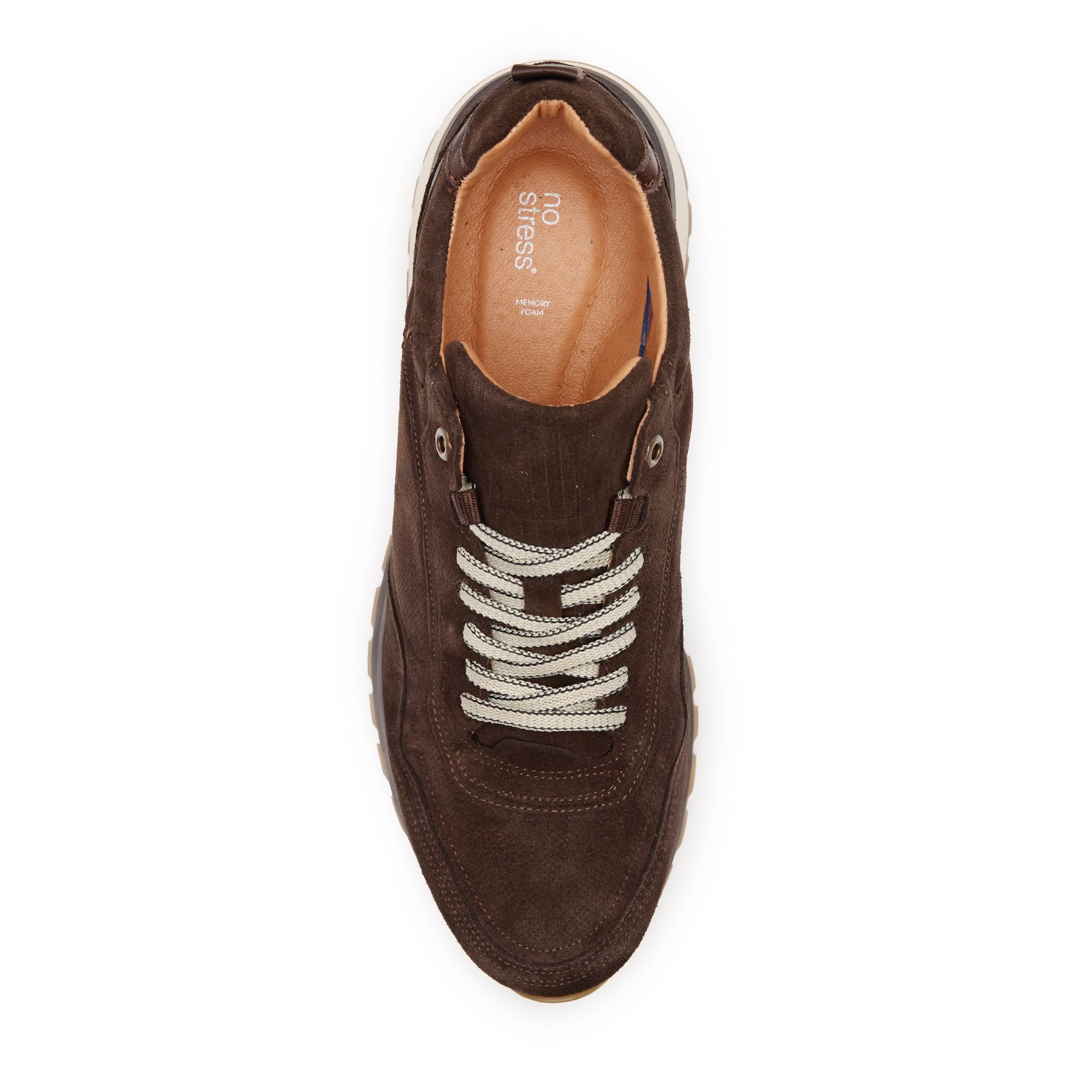 Bruine suède sneakers