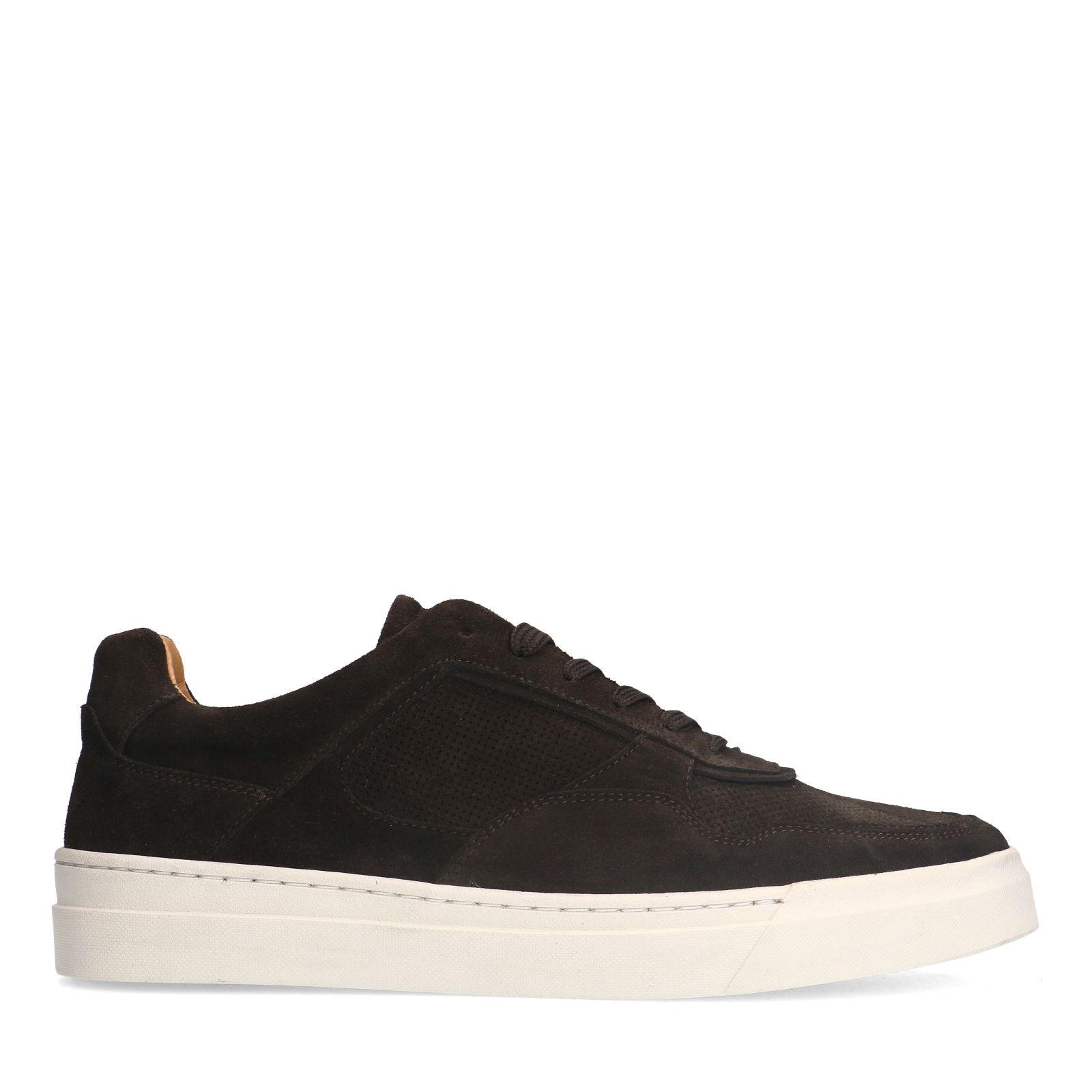 Donker bruine suède sneakers