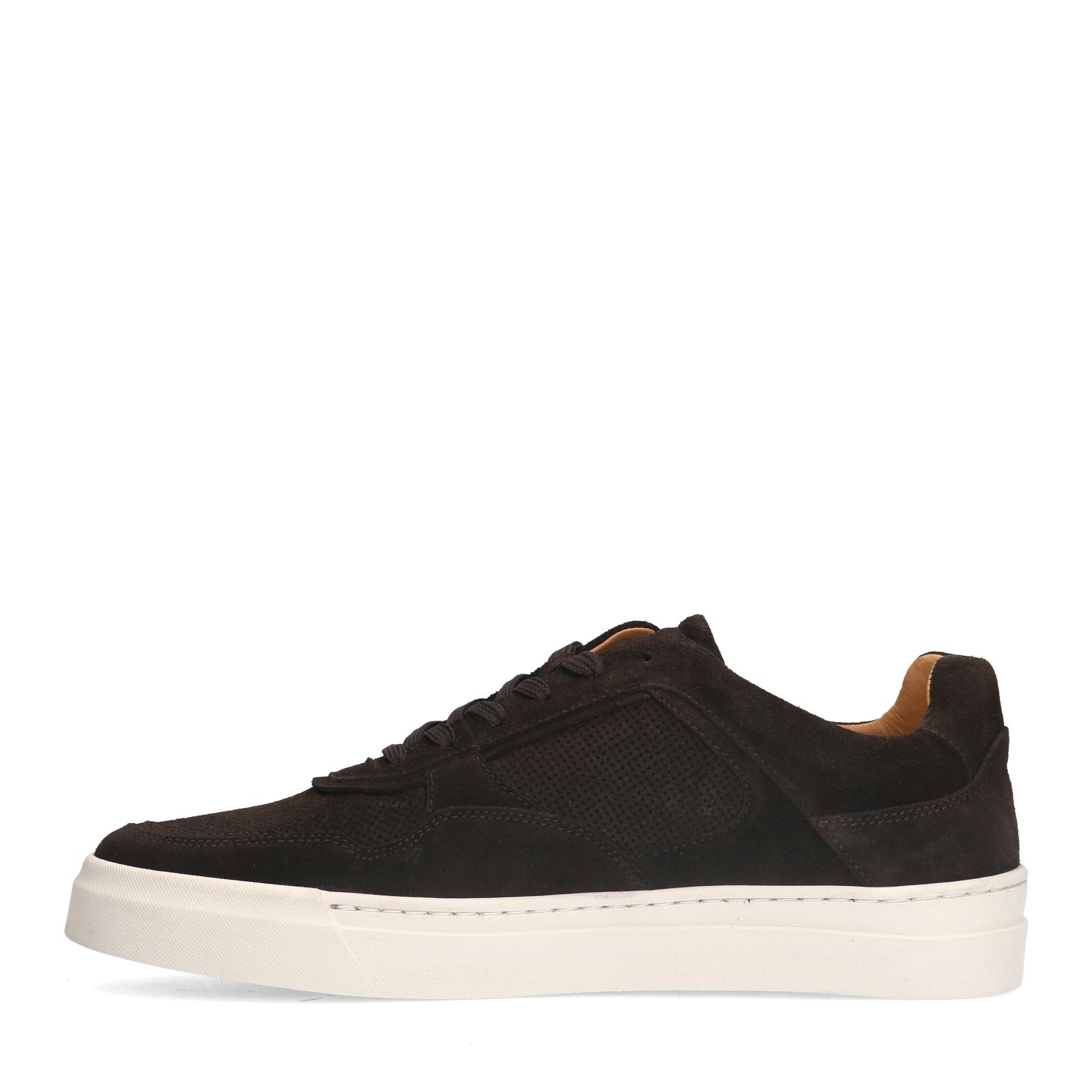 Donker bruine suède sneakers