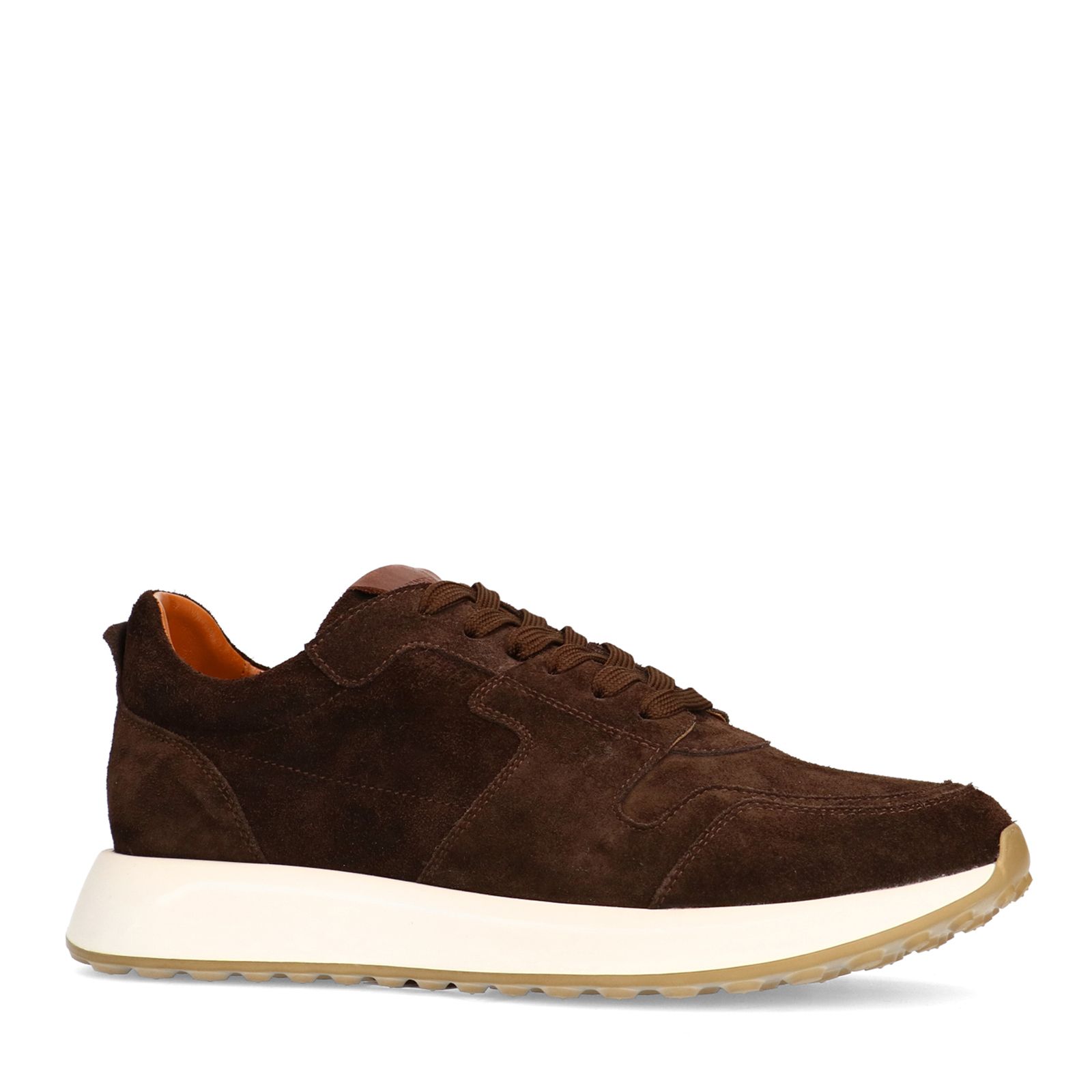 Braune Veloursleder-Sneaker