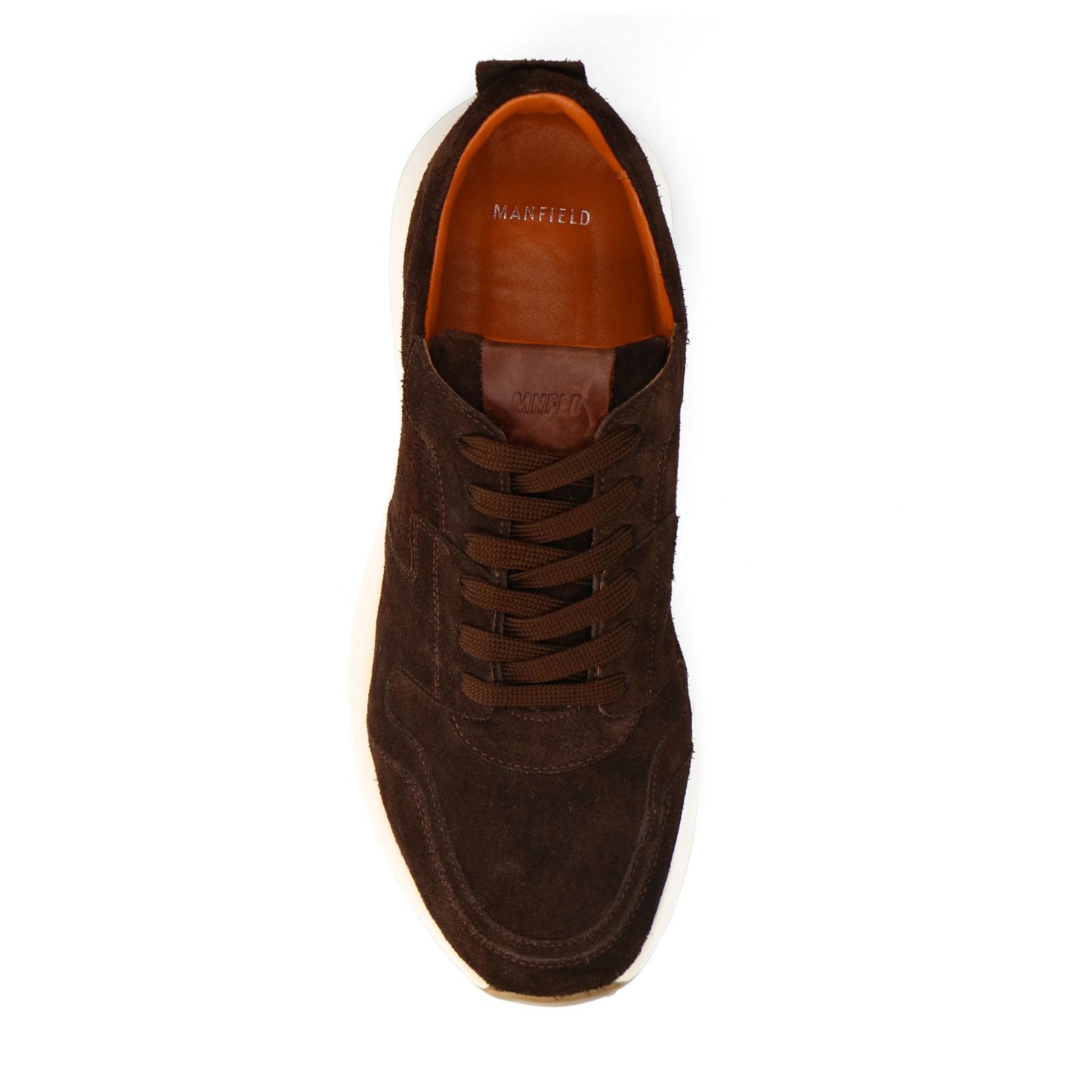 Bruine suède sneakers