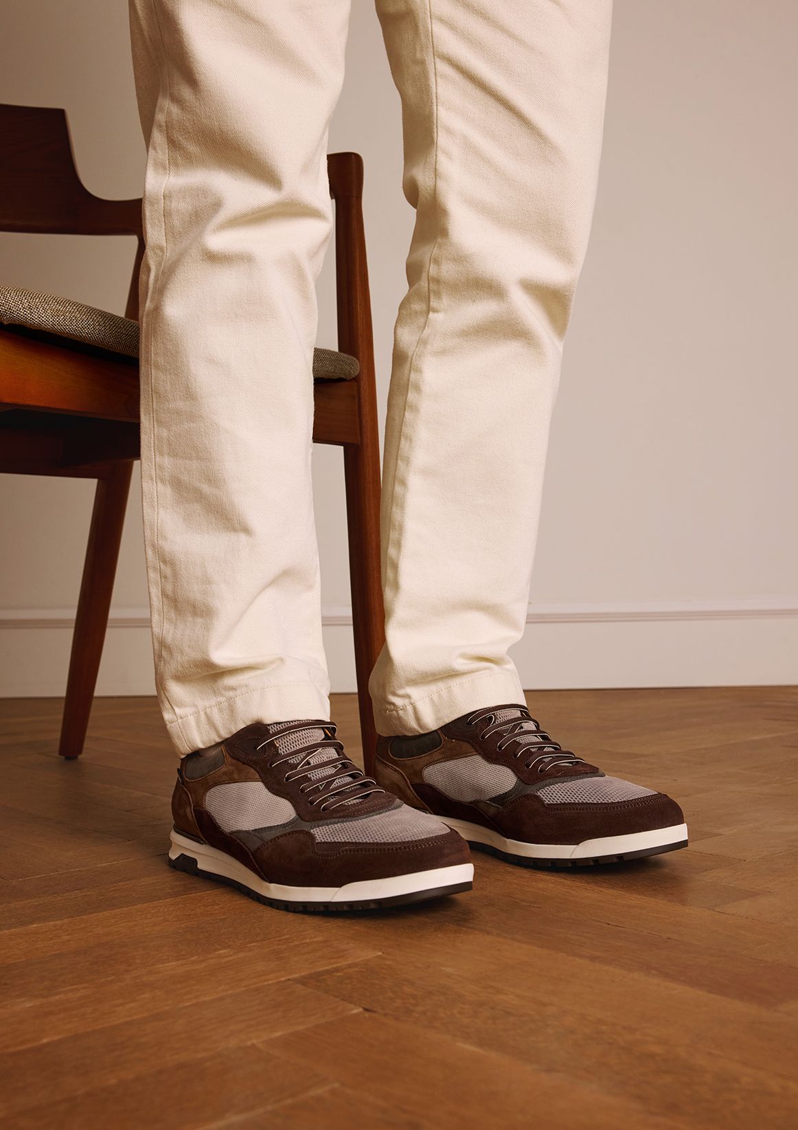 Bruine Ravello suède sneakers