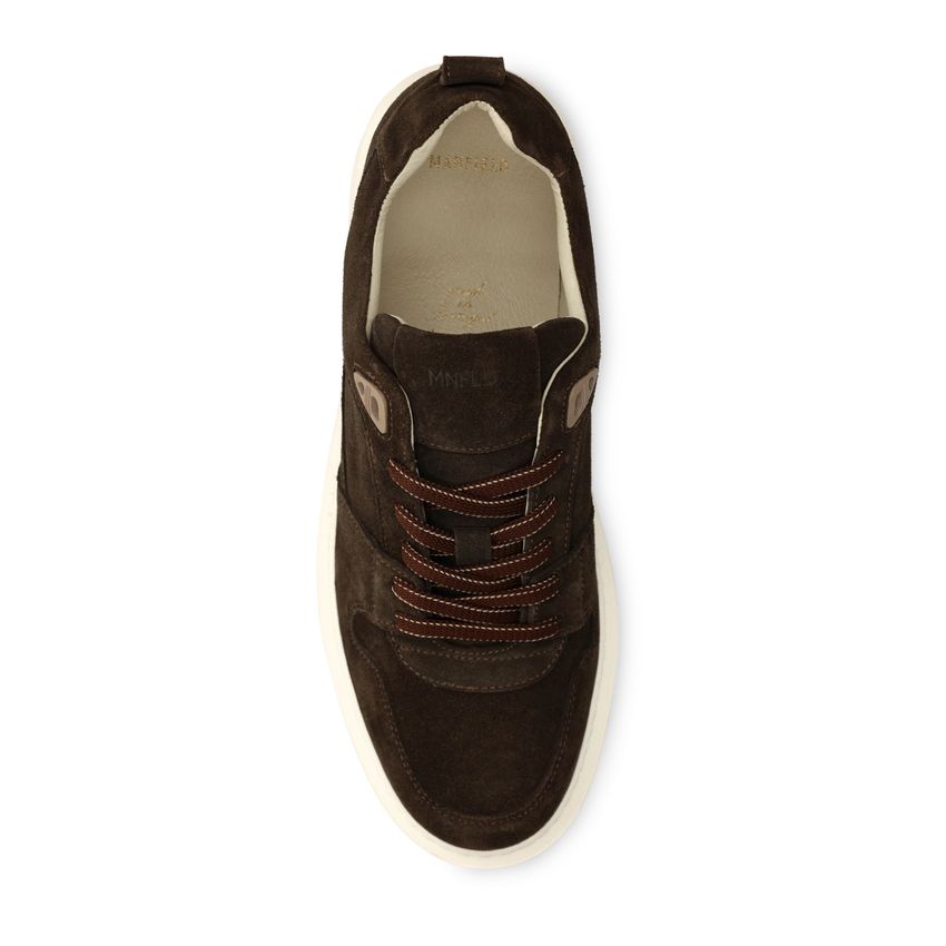 Braune Veloursleder-Sneaker