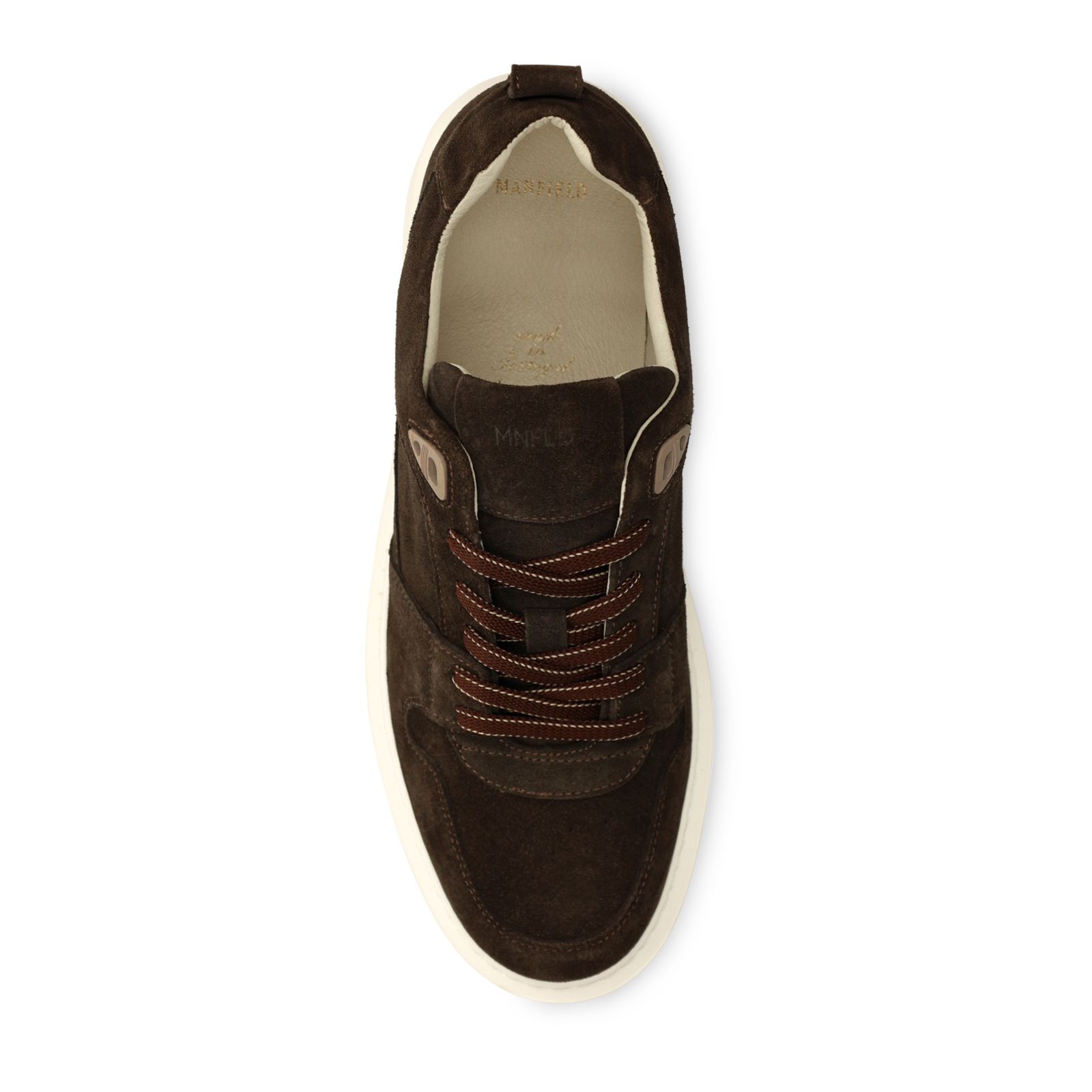 Bruine suède sneakers