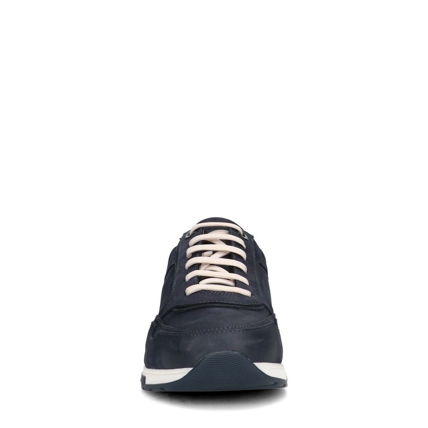 Blauwe nubuck sneakers