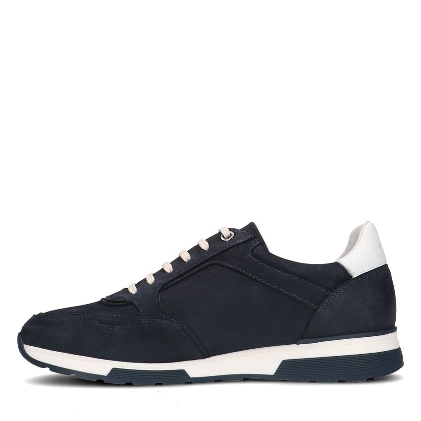 Blauwe nubuck sneakers