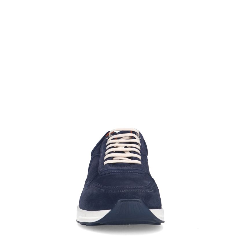 Blauwe suède sneakers