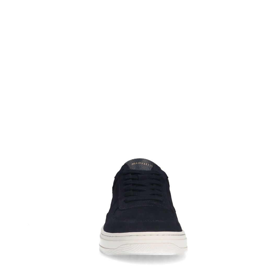 Marineblaue Veloursleder-Sneaker