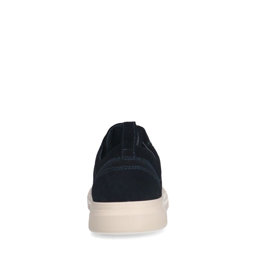 Donkerblauwe suède sneakers