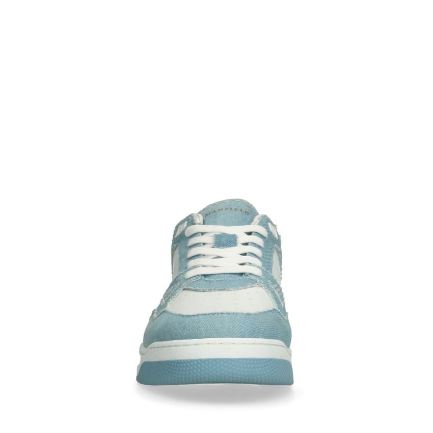 Blauwe denim sneakers