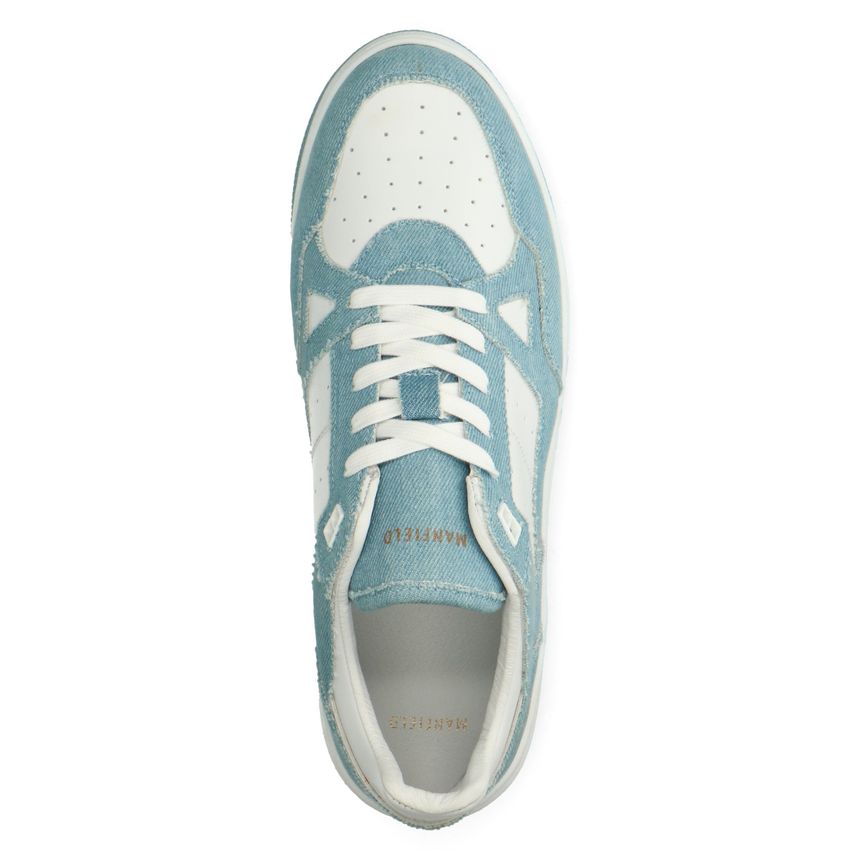 Blauwe denim sneakers