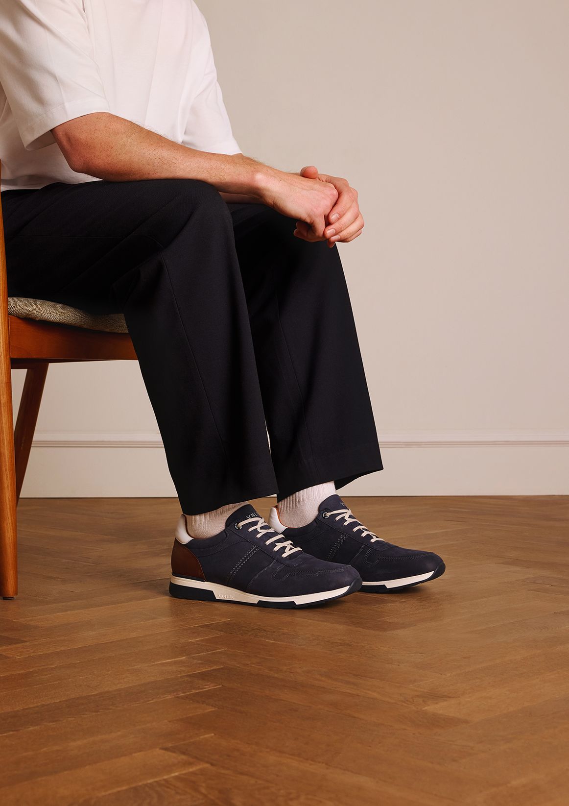 Blauwe Positano nubuck sneakers
