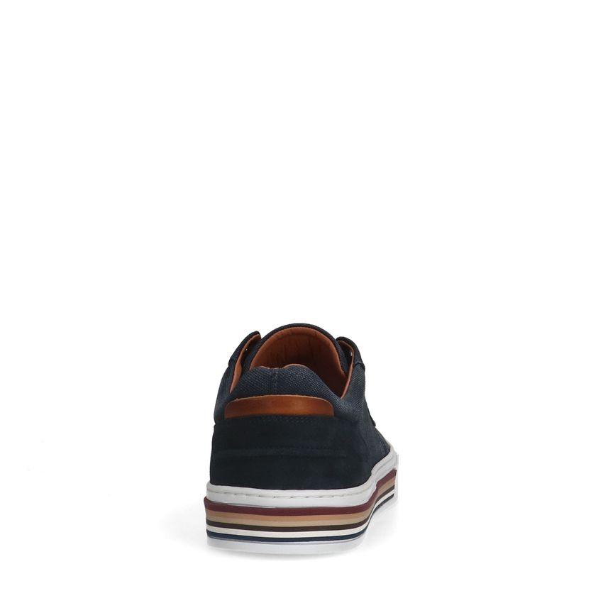 Donkerblauwe canvas sneakers