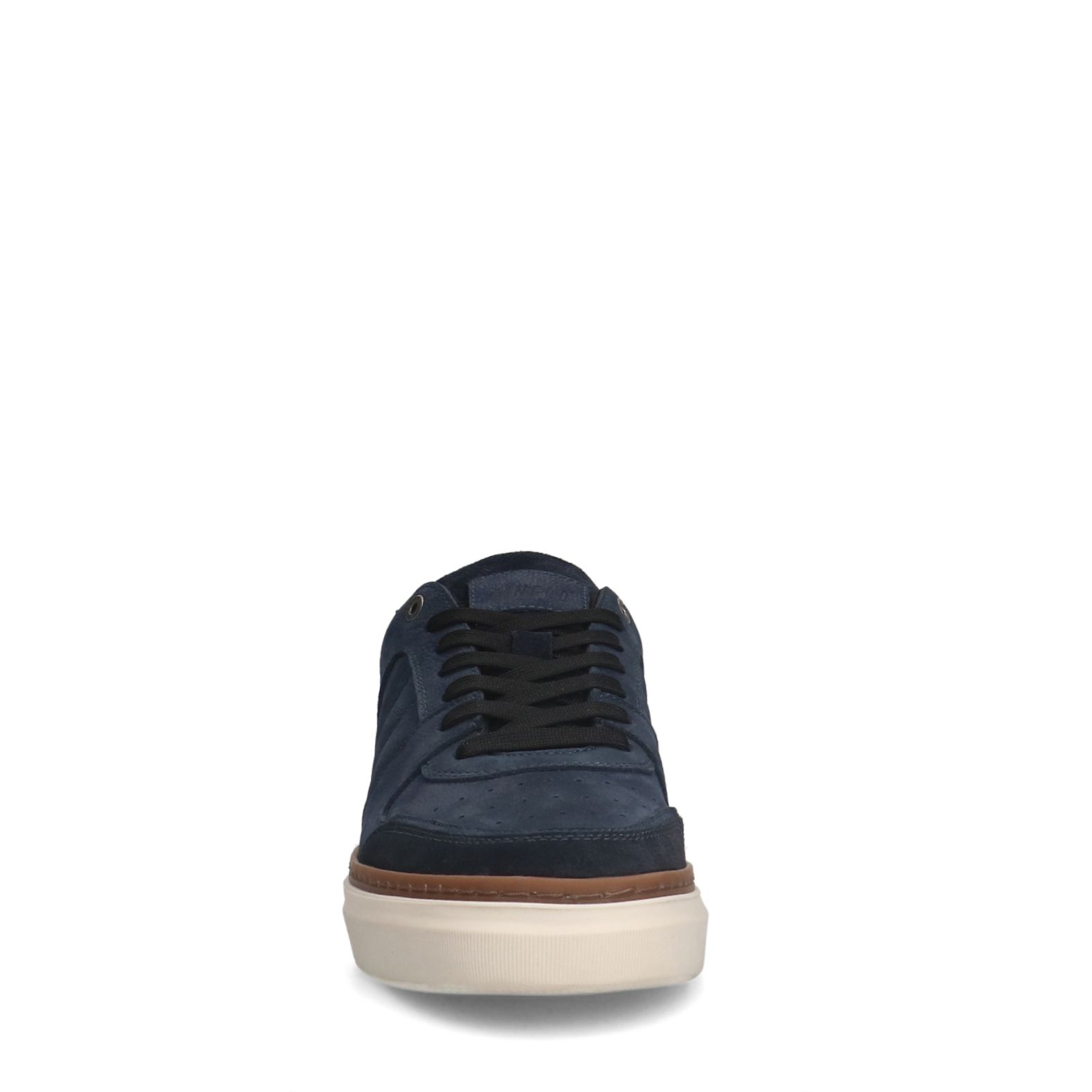 Blaue Nubuk-Sneaker