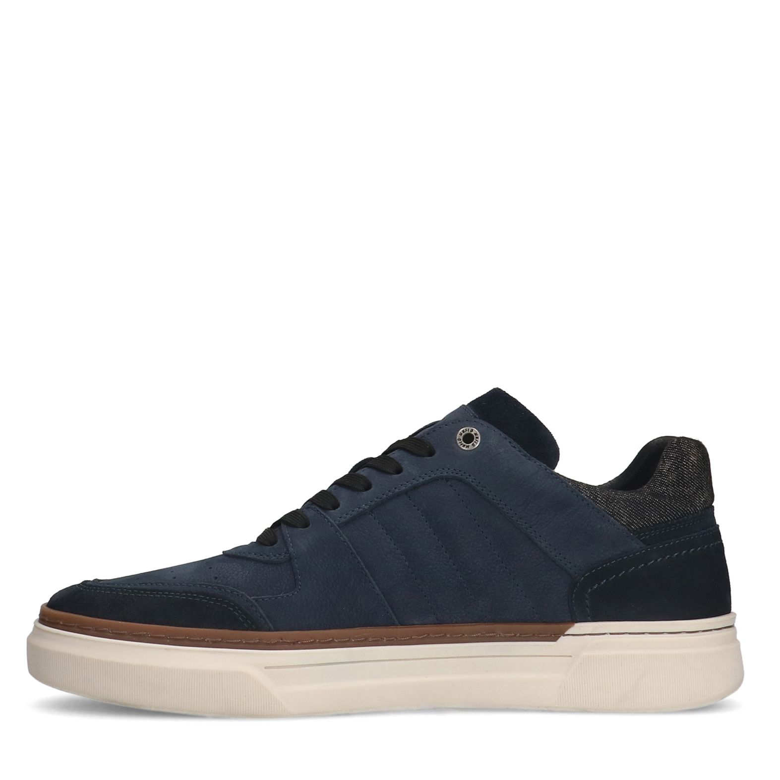Blaue Nubuk-Sneaker