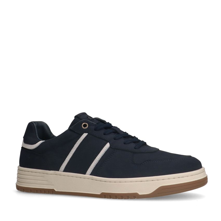 Donkerblauwe nubuck sneakers