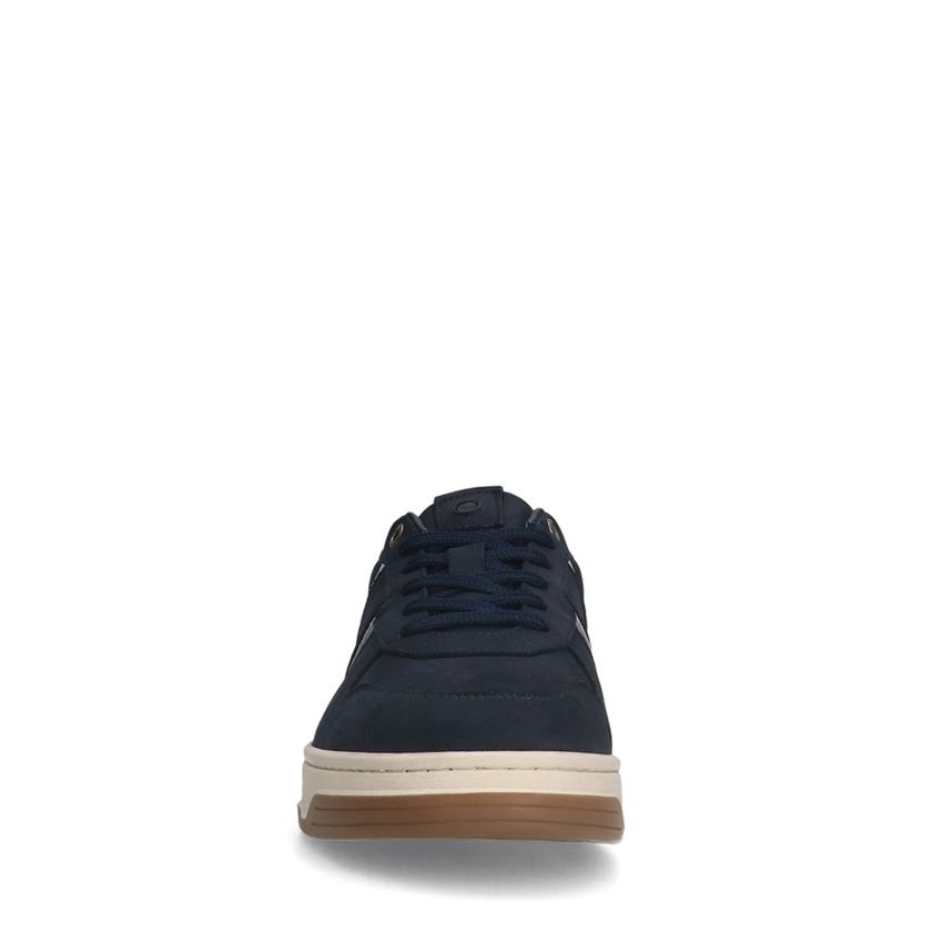 Donkerblauwe nubuck sneakers