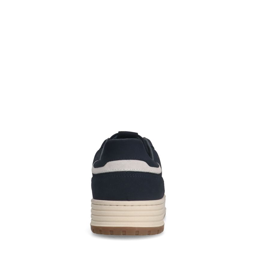 Donkerblauwe nubuck sneakers