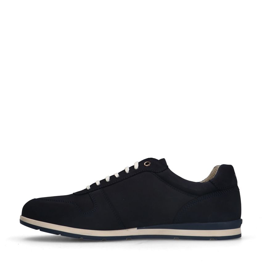 Blauwe nubuck sneakers