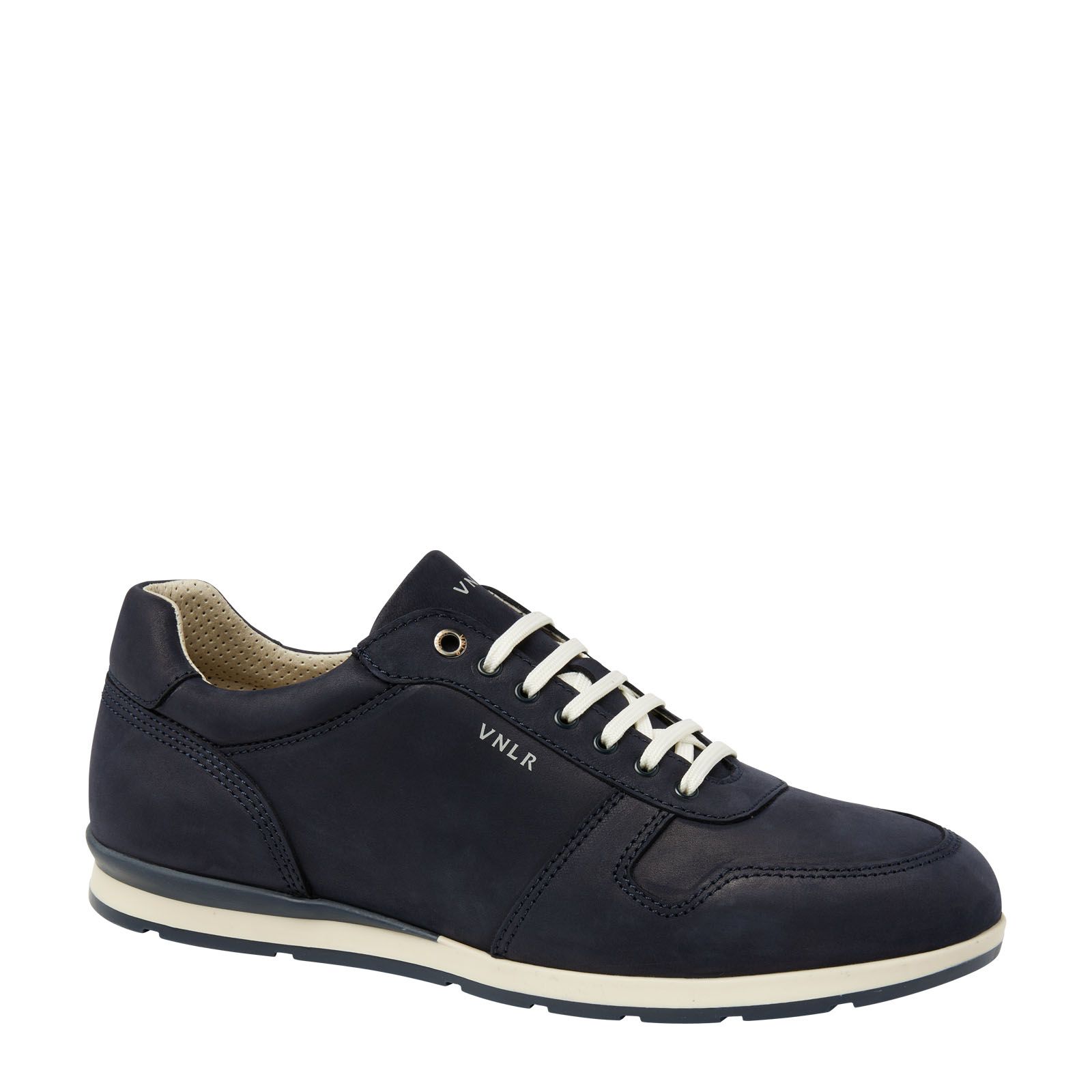 Blauwe nubuck sneakers