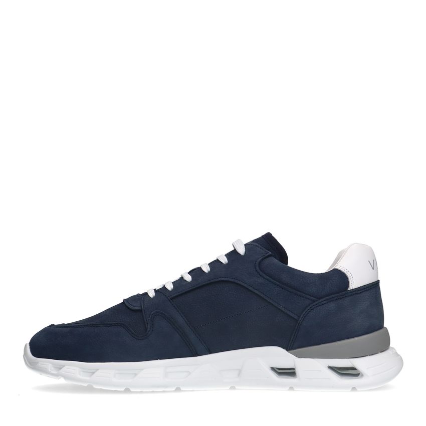 Blauwe nubuck sneakers