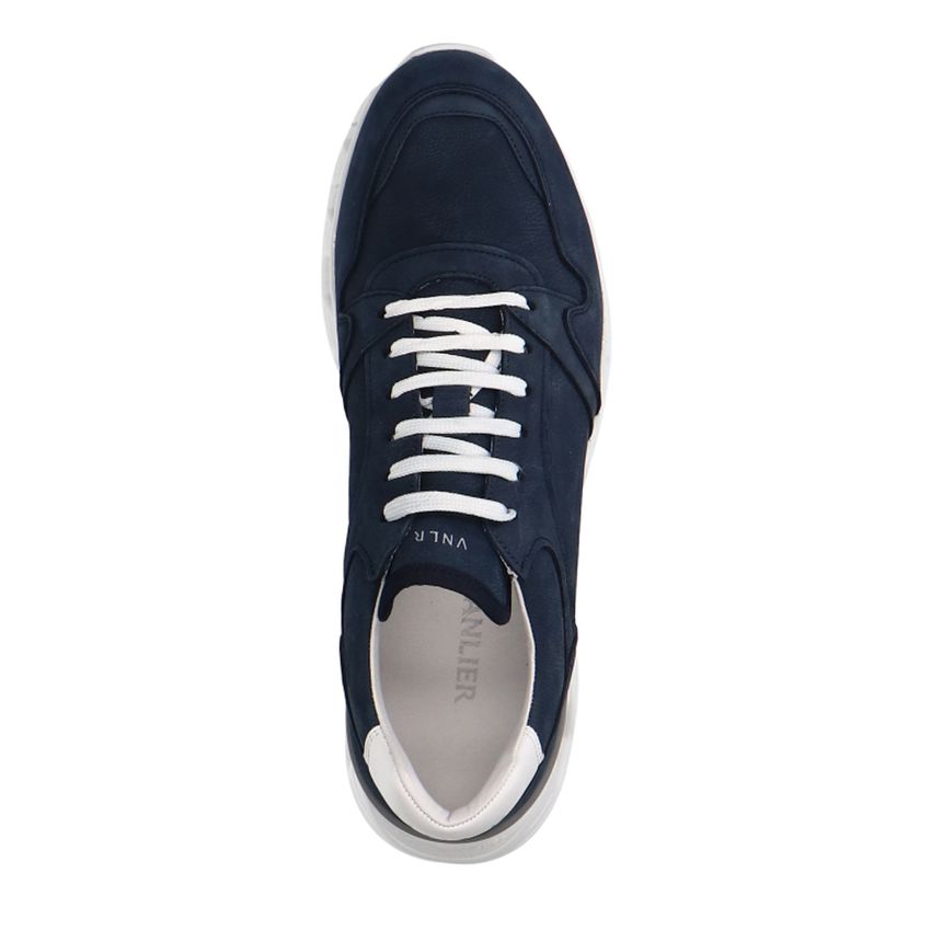 Blauwe nubuck sneakers