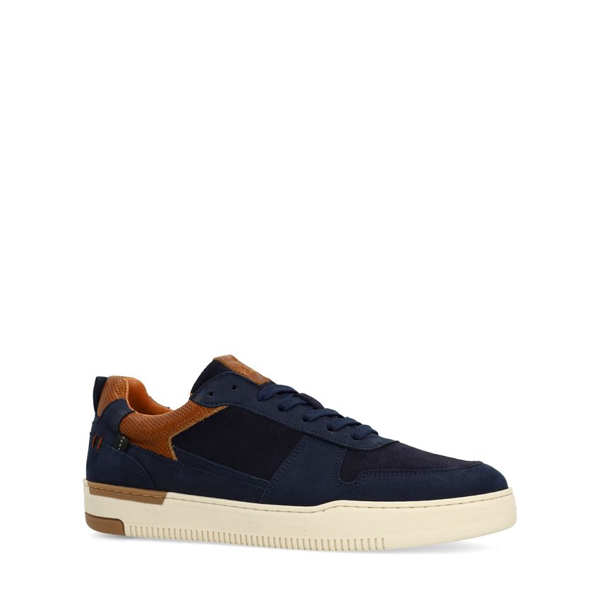 Navy blauwe nubuck sneakers