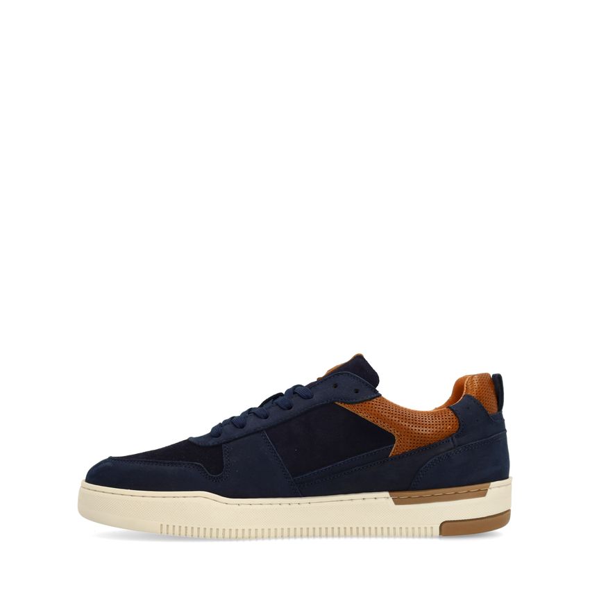 Navy blauwe nubuck sneakers