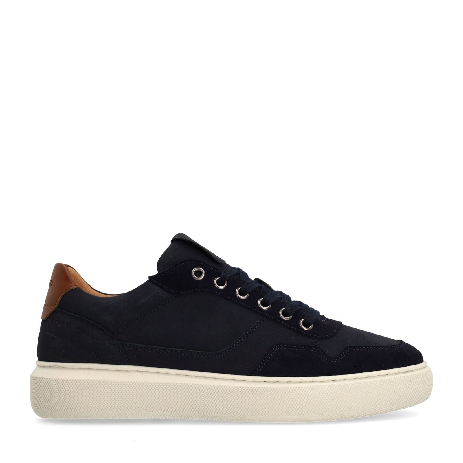 Donkerblauwe nubuck sneakers