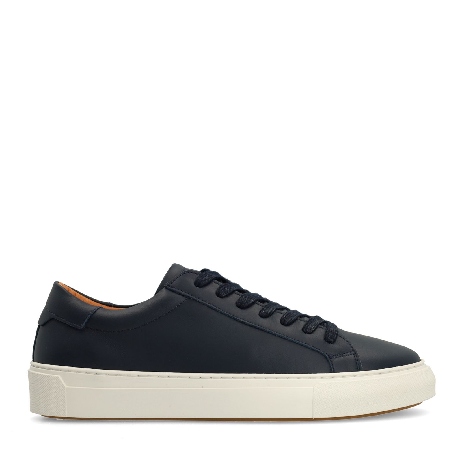 Marineblaue Ledersneaker