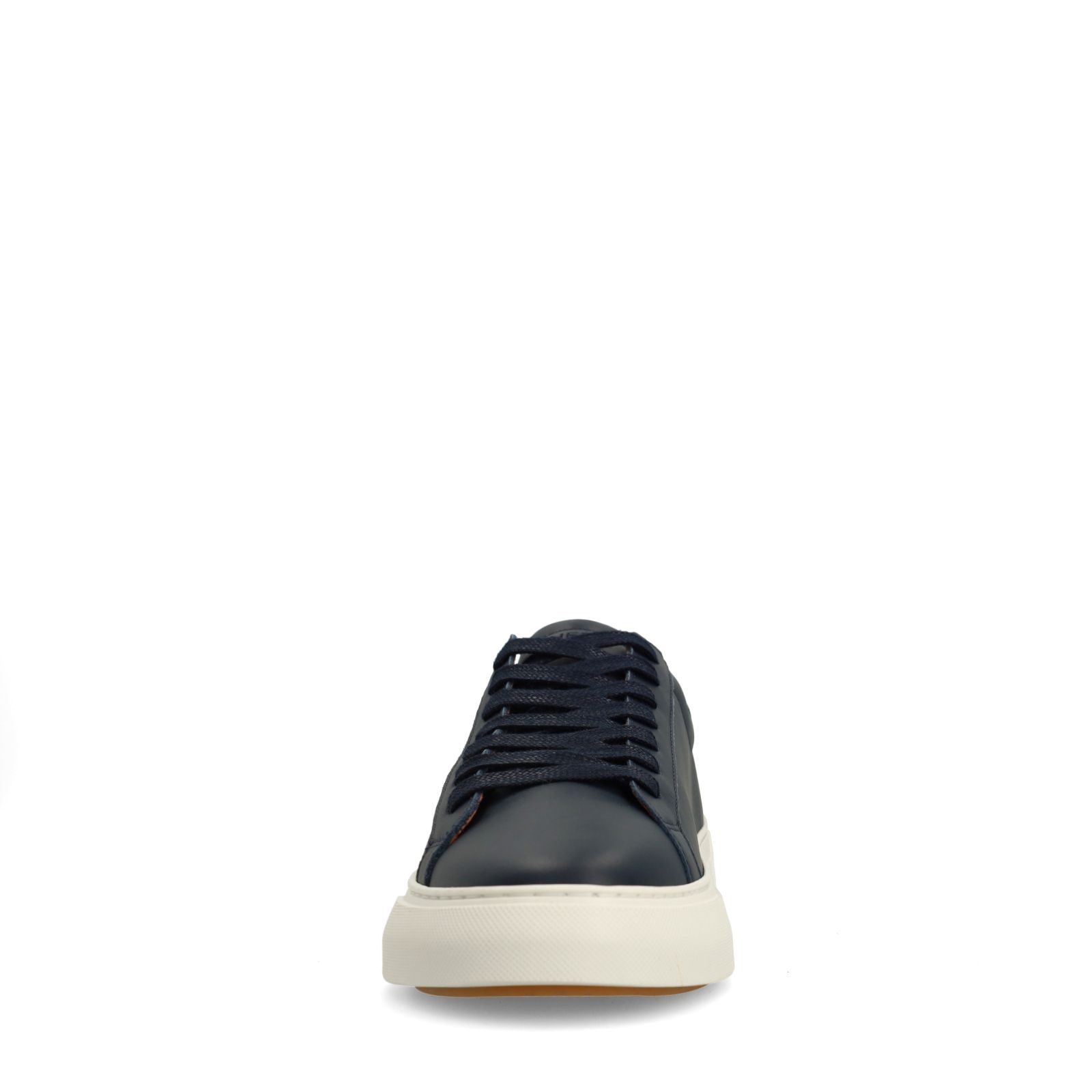 Marineblaue Ledersneaker