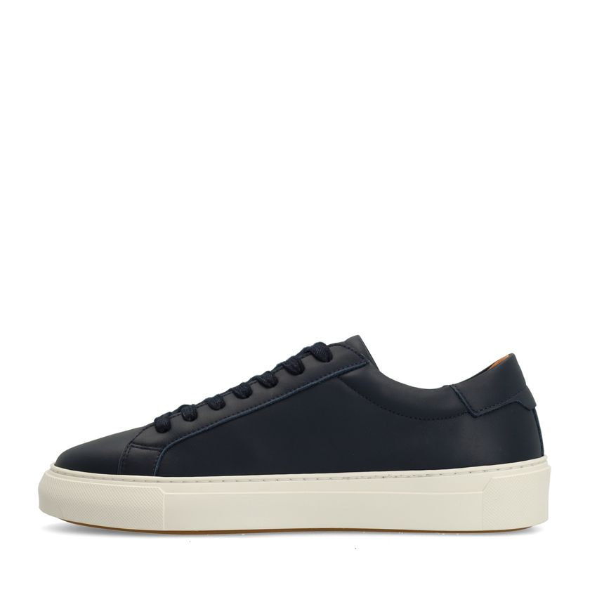 Navy leren sneakers