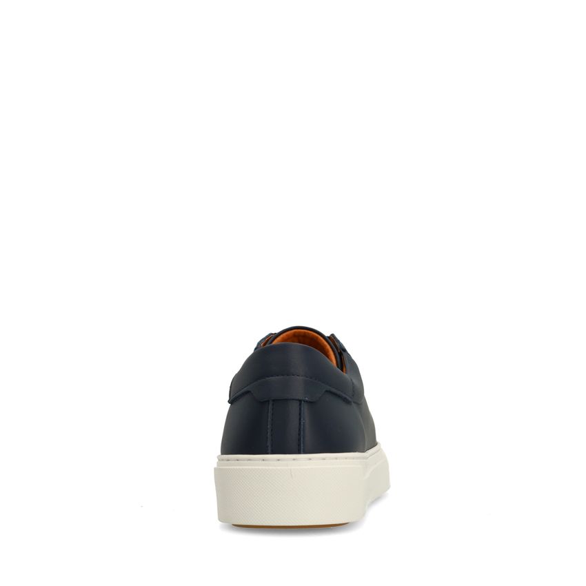 Navy leren sneakers
