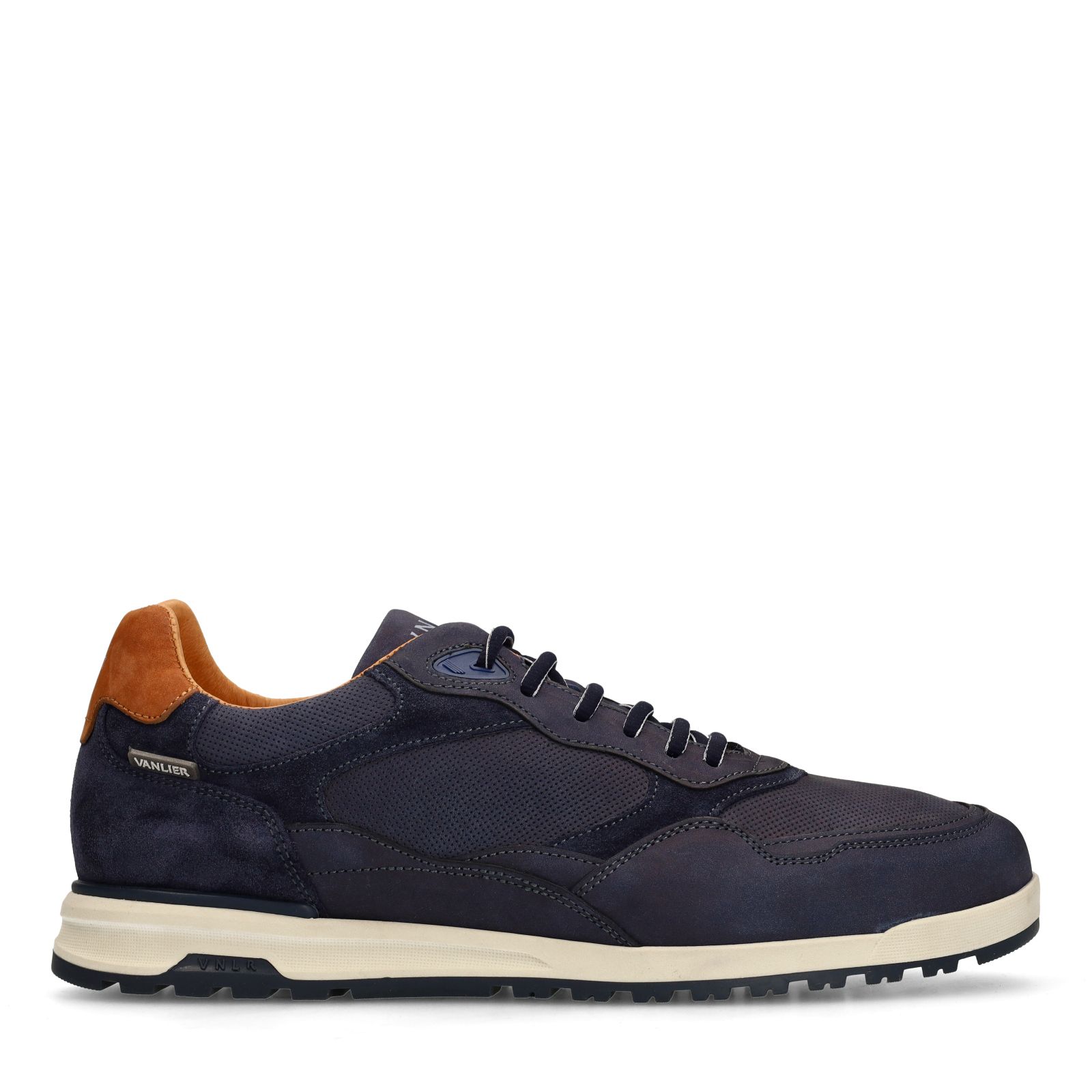 Donkerblauwe Ravello nubuck sneakers