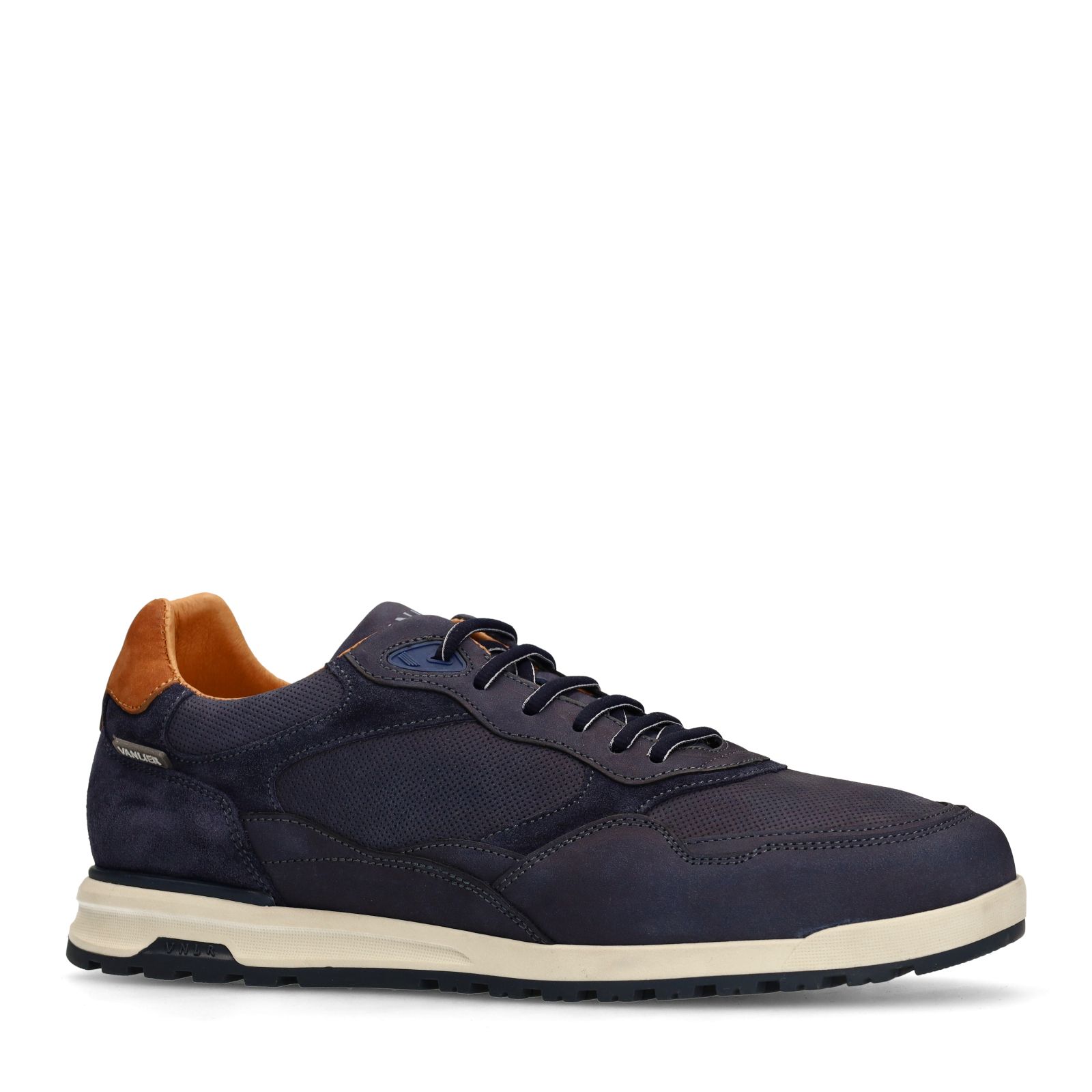 Donkerblauwe Ravello nubuck sneakers