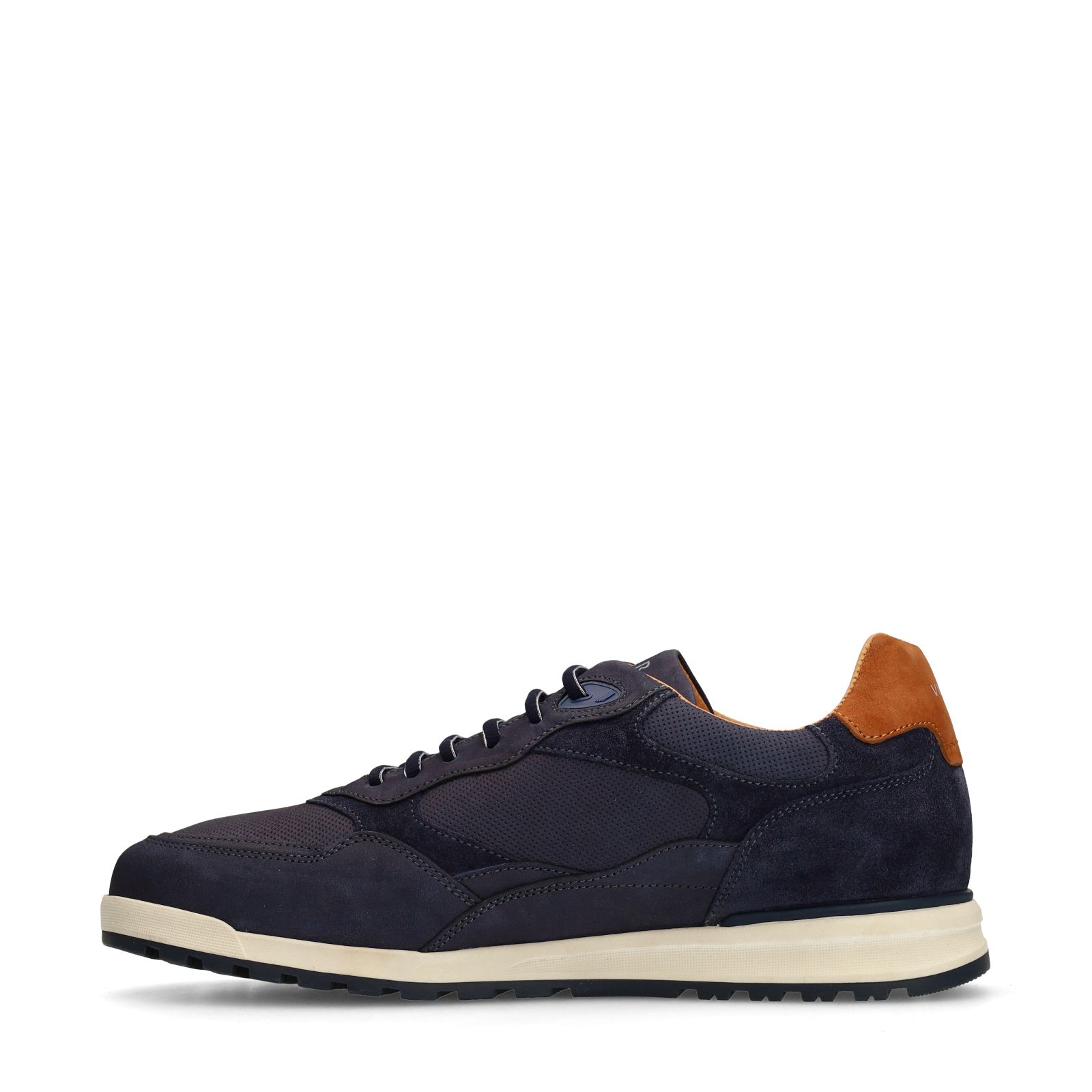 Donkerblauwe Ravello nubuck sneakers
