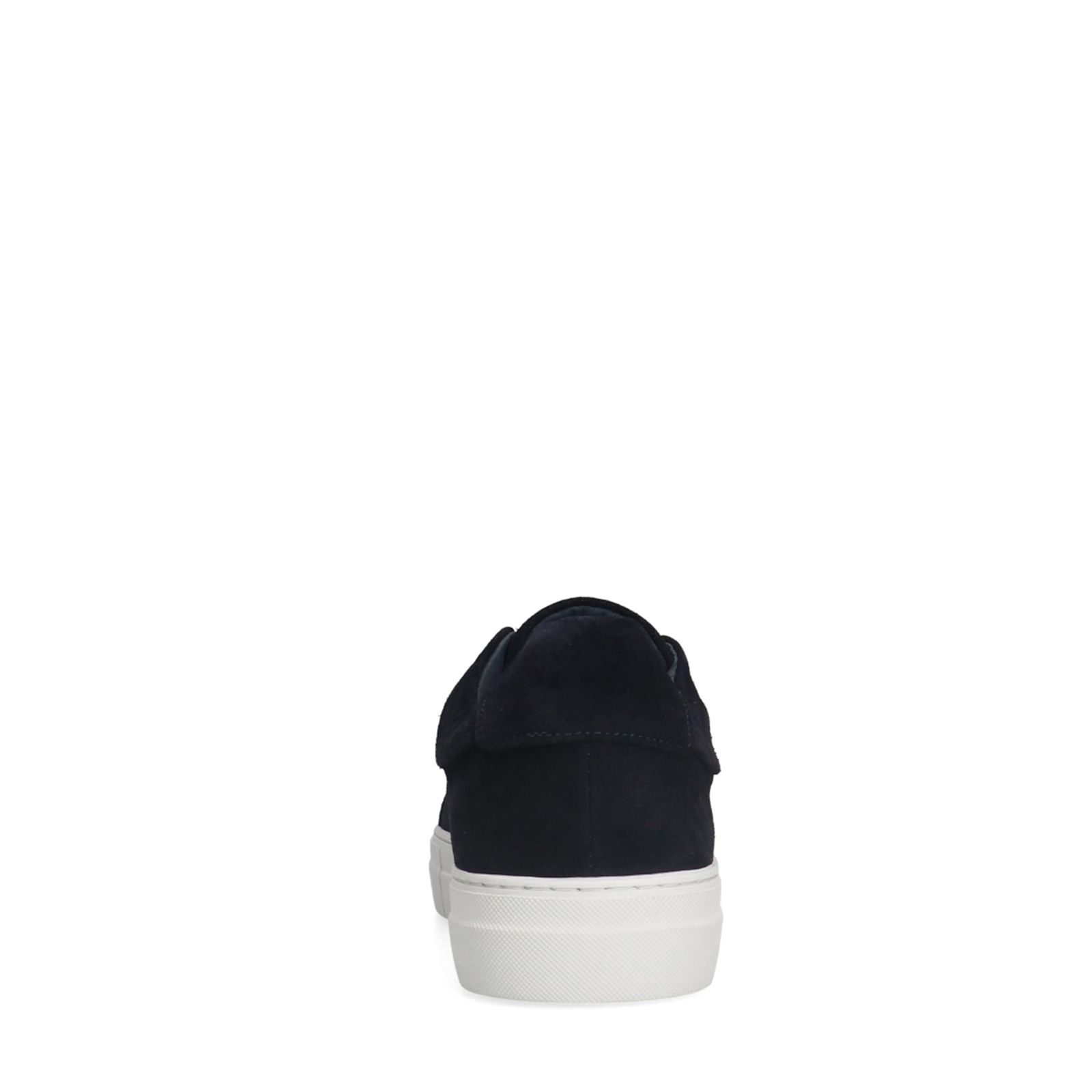 Marineblaue Veloursleder-Sneaker