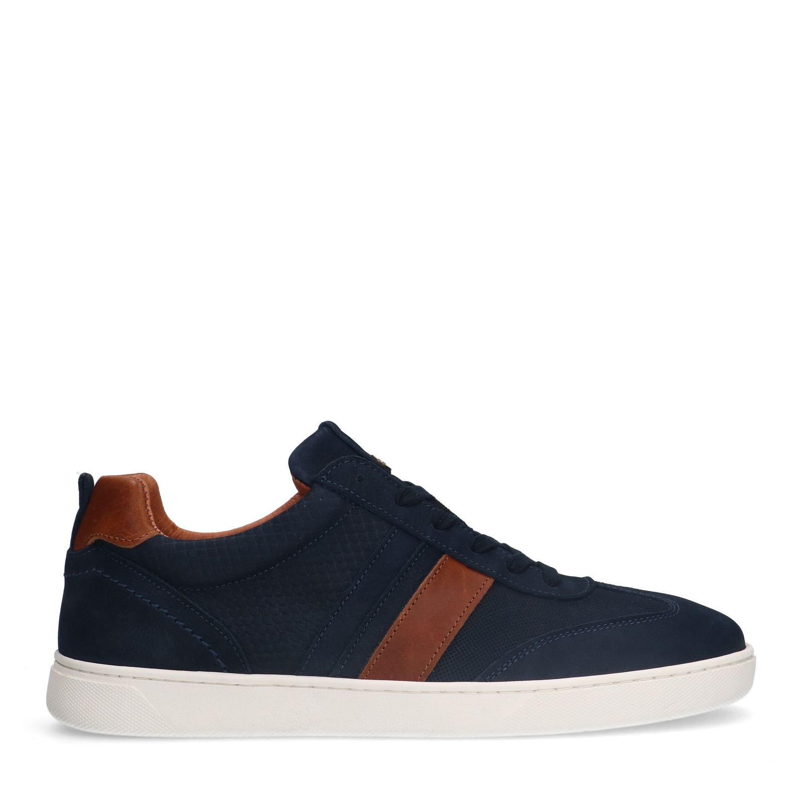 Blauwe nubuck sneakers