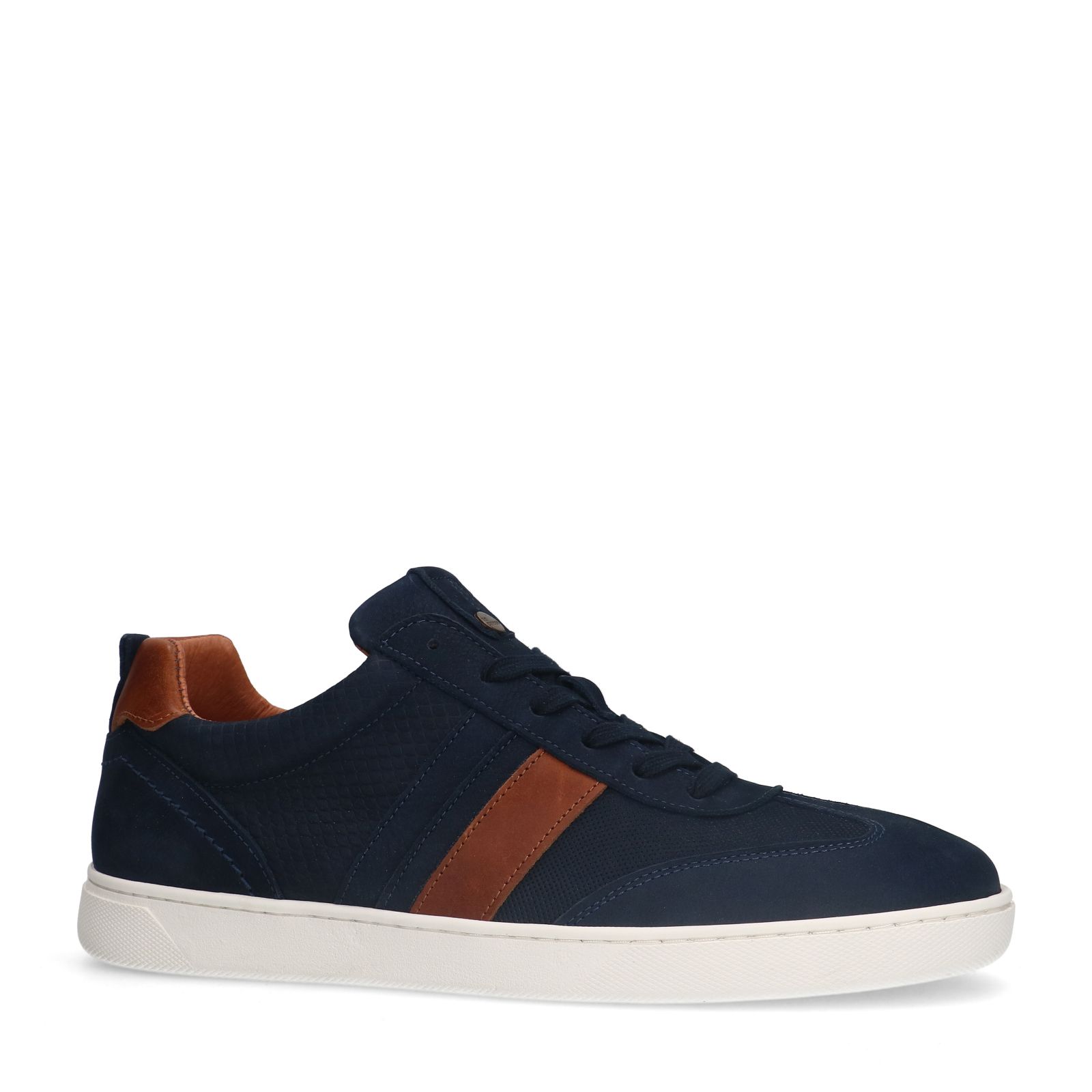 Blauwe nubuck sneakers