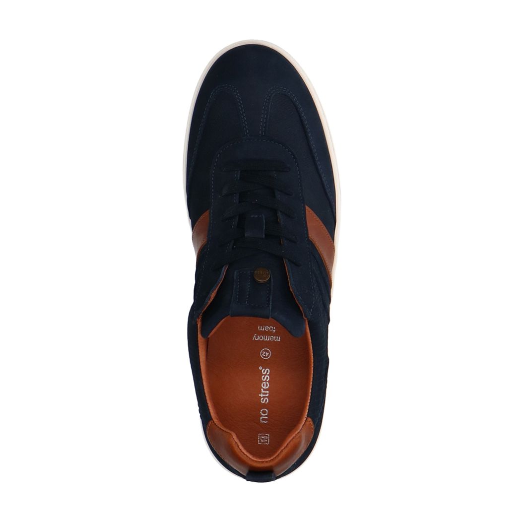 Blauwe nubuck sneakers