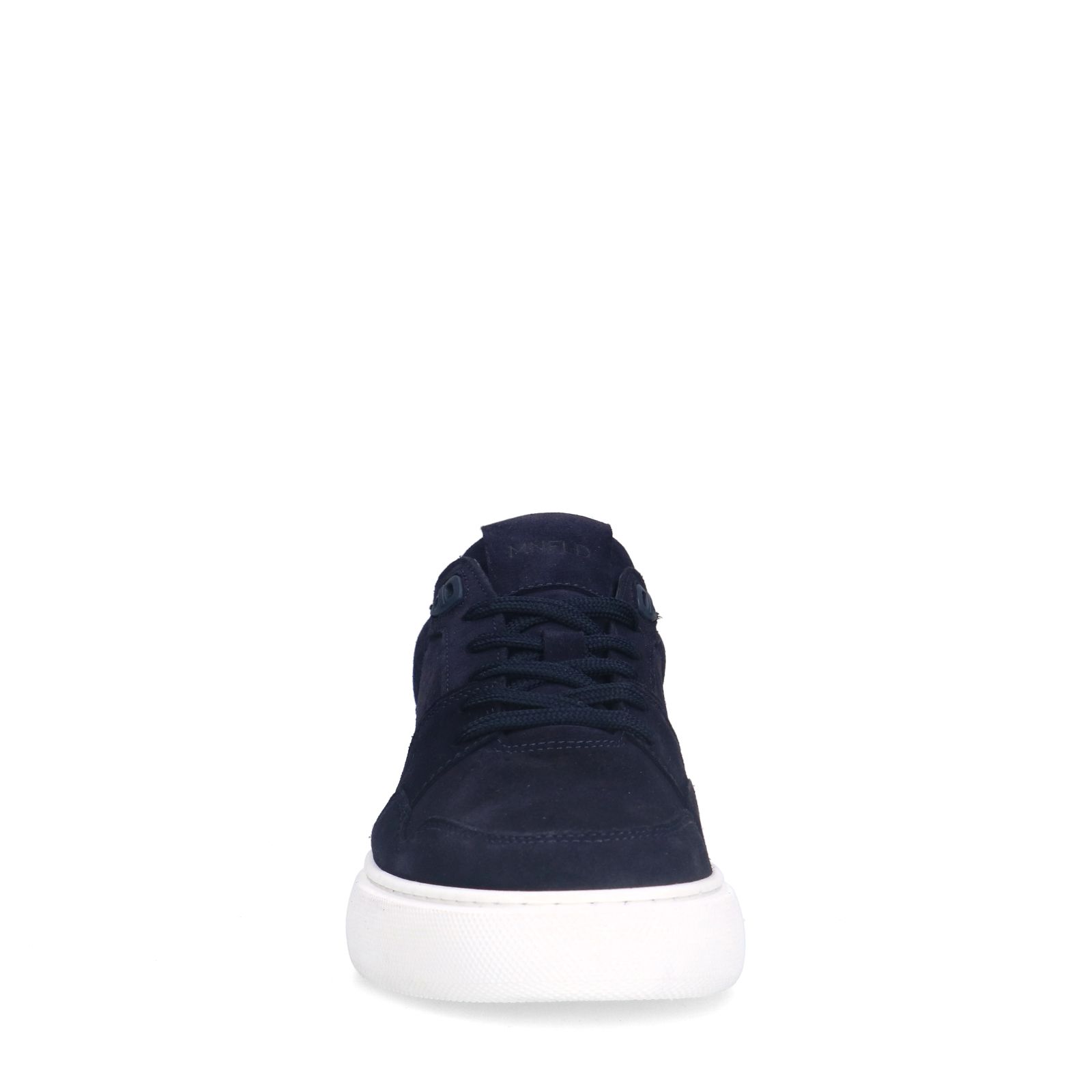 Donkerblauwe suède sneakers